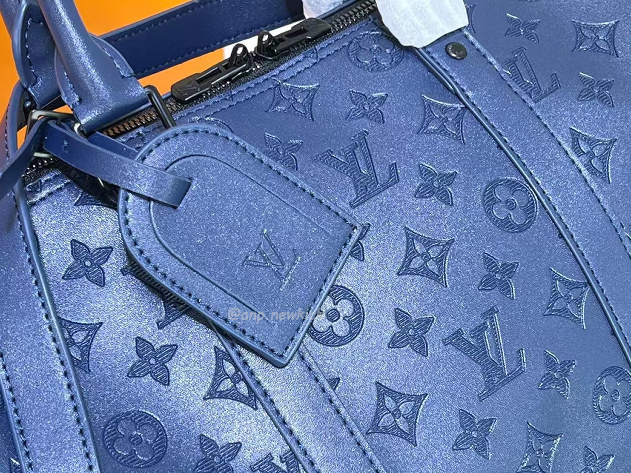 Louis Vuitton Keepall Bandouliere Monogram 50 Navy Duffel Bag (7) - www.newkick.vip